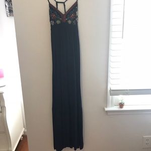 long navy blue sundress